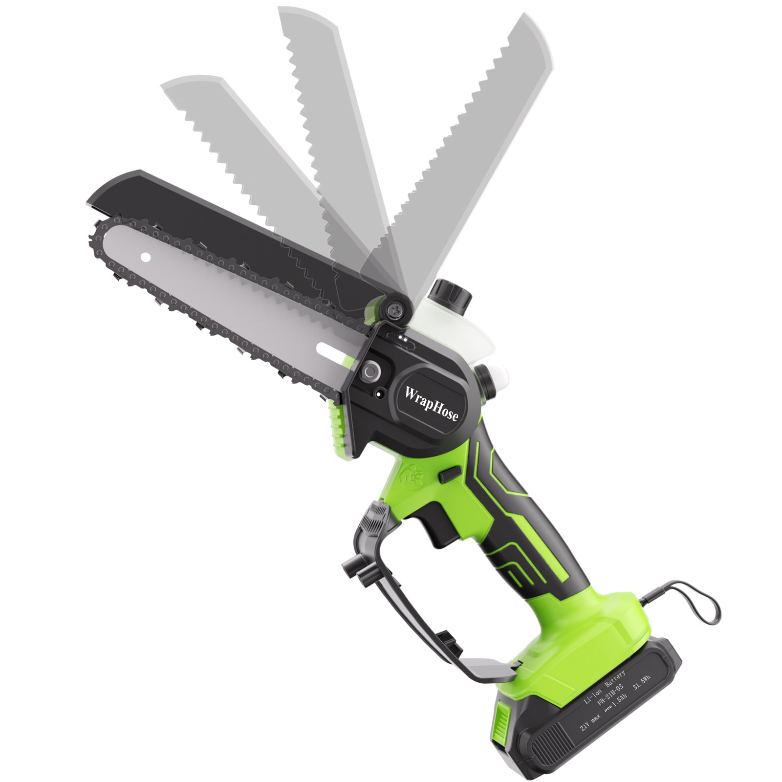 WrapHose Mini Electric saws, Cordless Handheld Tool for Outdoor Use, Suitable for Tree Trimming and Timber Cutting