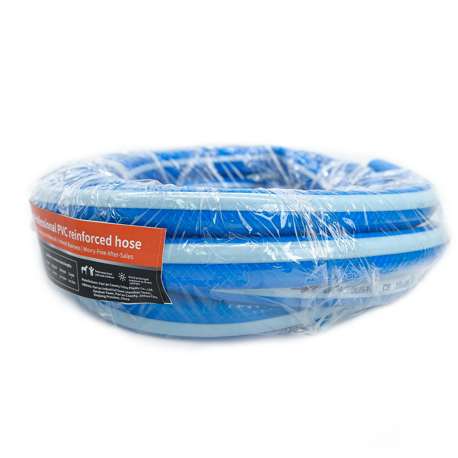 WishingHose Professional PVC reinforced hose,Watering hoses for garden and yard  - blue