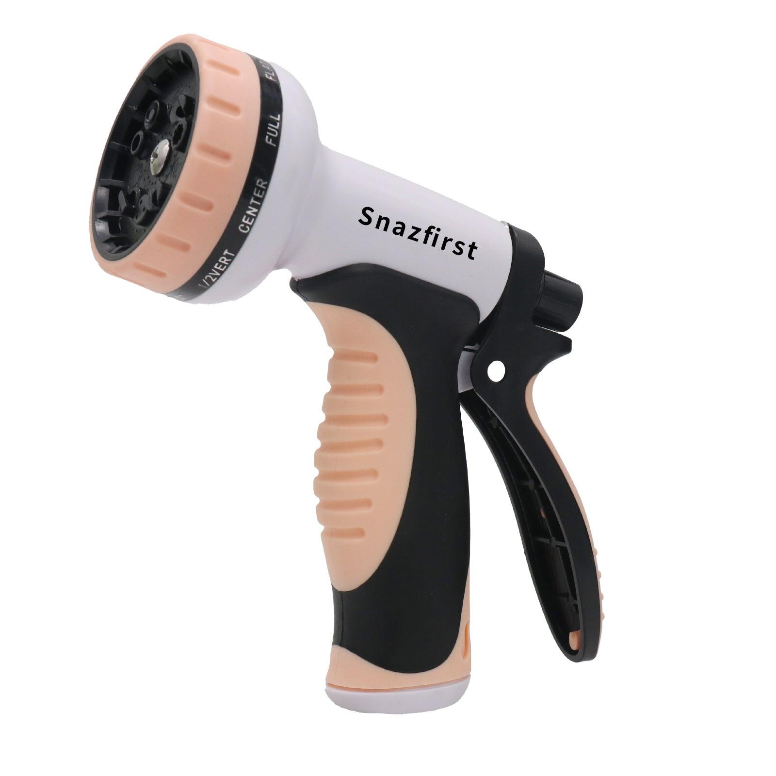 SNAZFIRST Hose High-pressure heavy-duty metal garden nozzles with 10 adjustable flow modes are versatile water sprayers for watering plants, lawns, cars and pets. - Gardenjoy