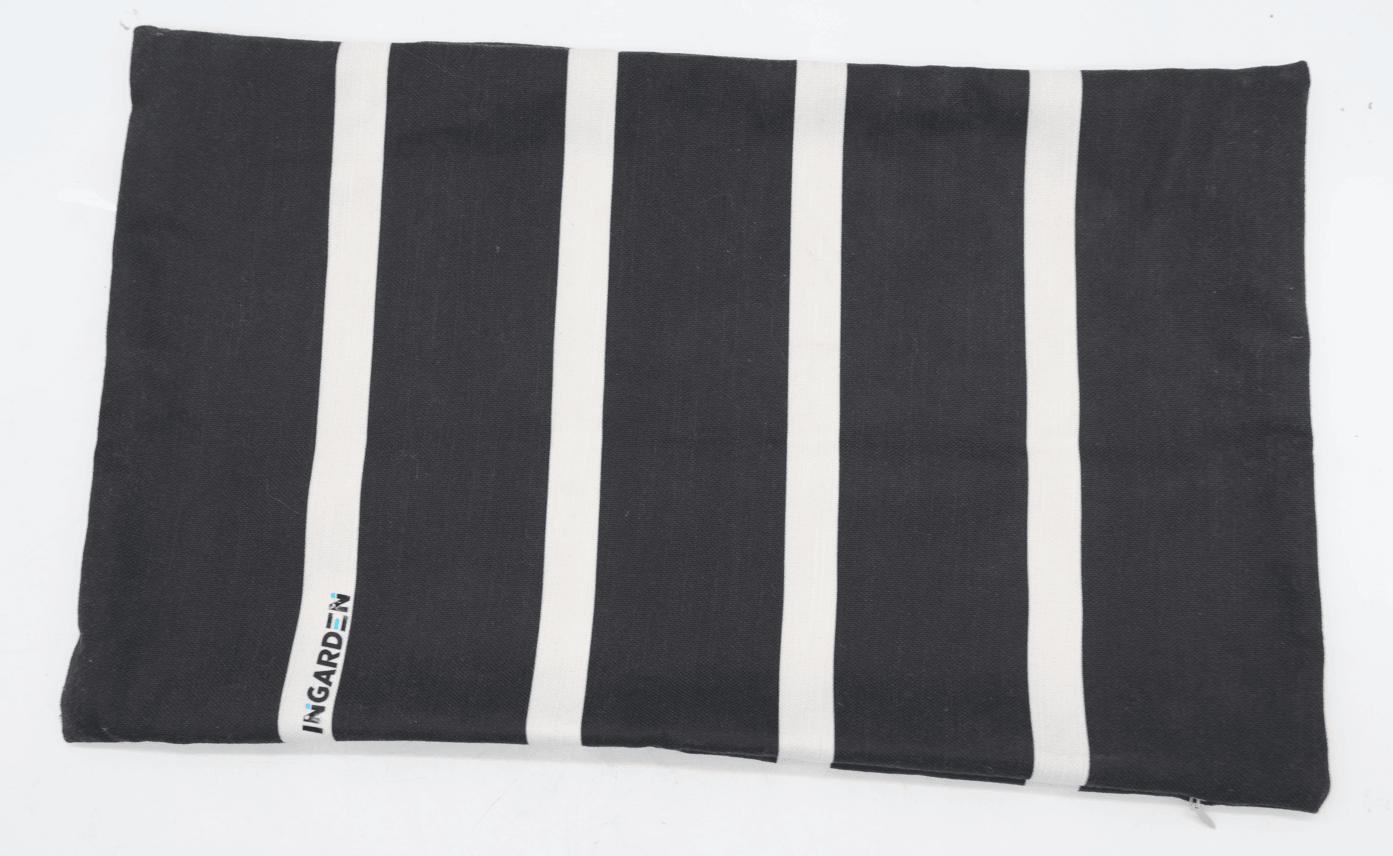 INGARDEN Black Striped Pillow Cover, Minimalist & Stylish, Perfect for Any Home Decor - Gardenjoy