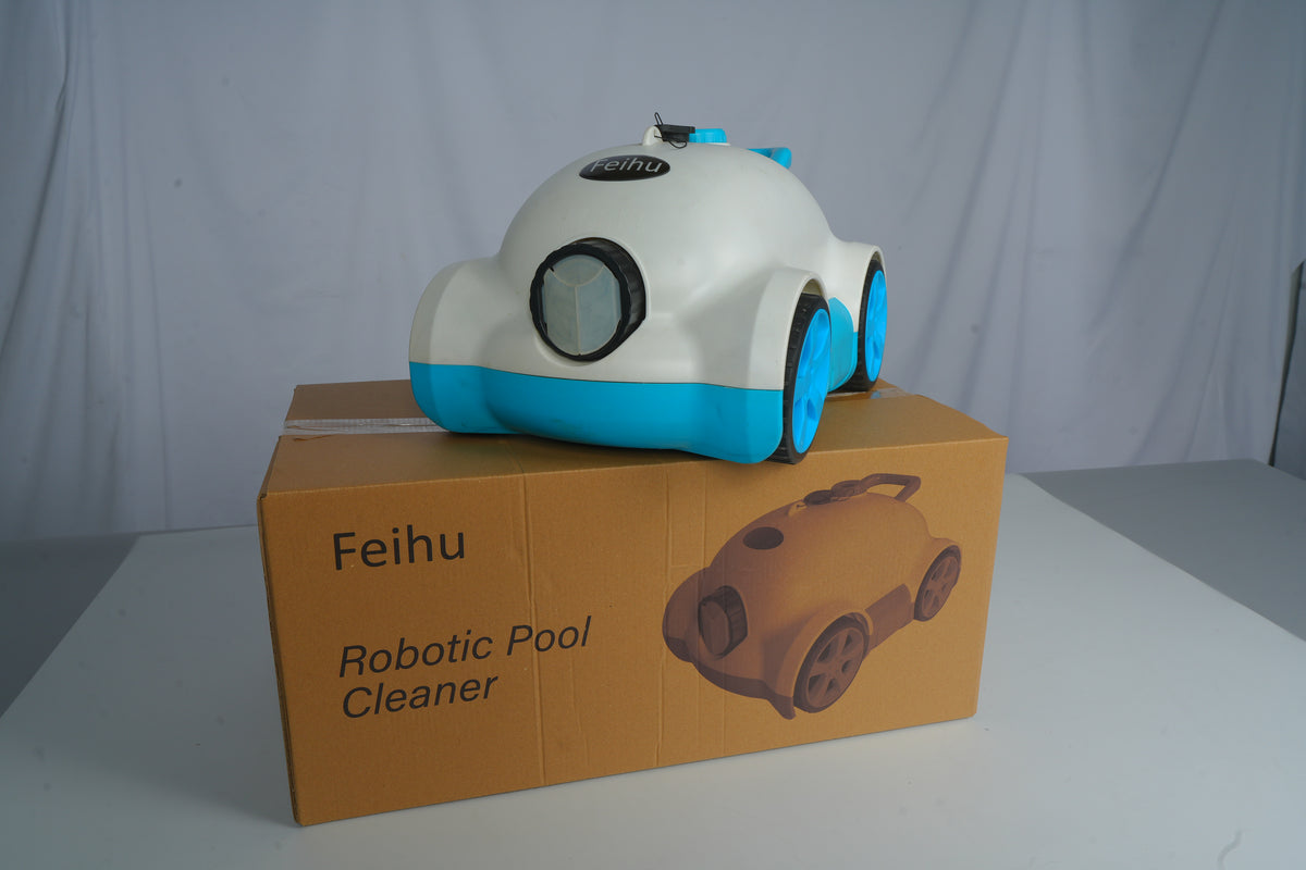 Feihu Cordless Robotic Pool Cleaner – Automatic Pool Vacuum for Effortless Floor Cleaning
