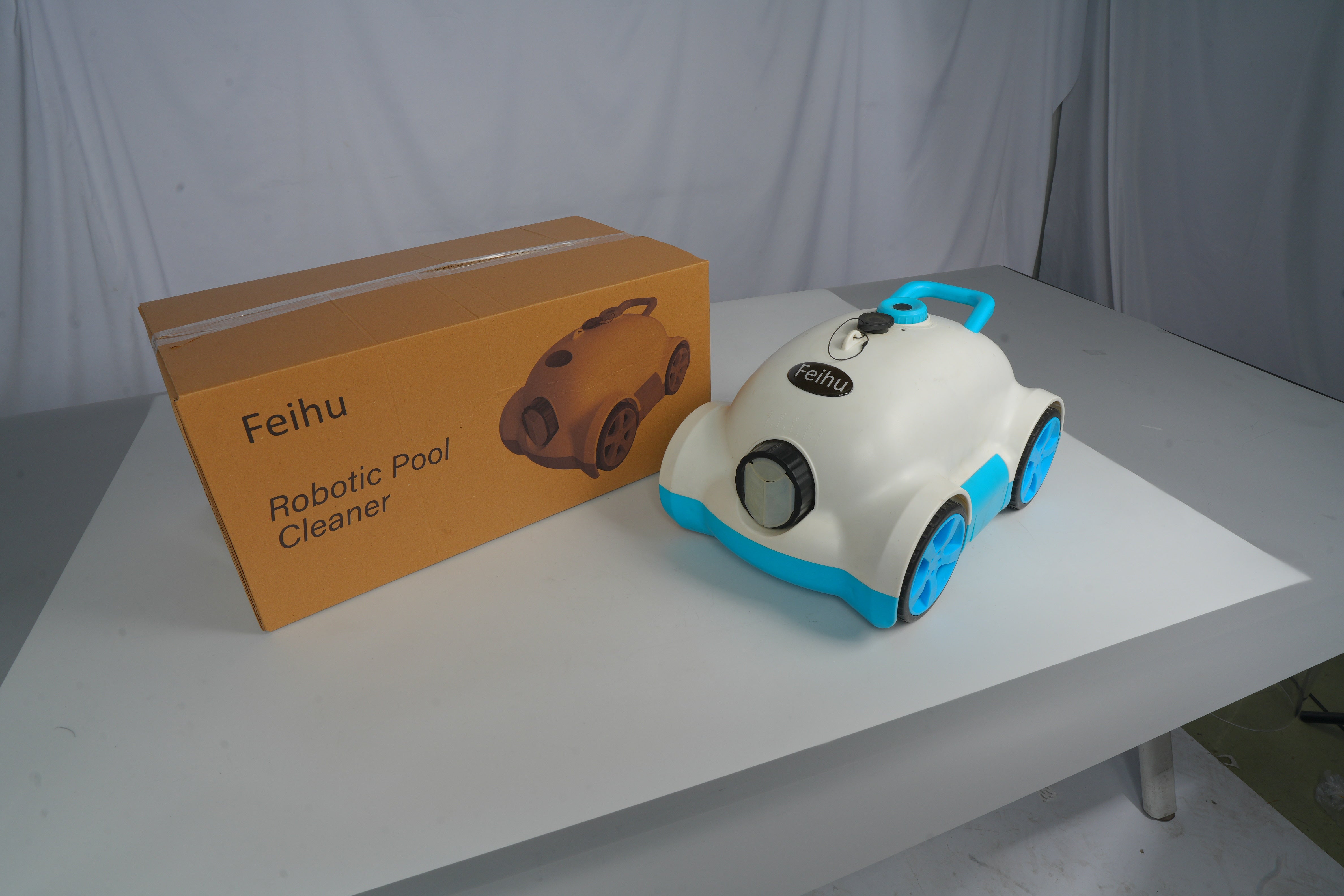 Feihu Cordless Robotic Pool Cleaner – Automatic Pool Vacuum for Effortless Floor Cleaning