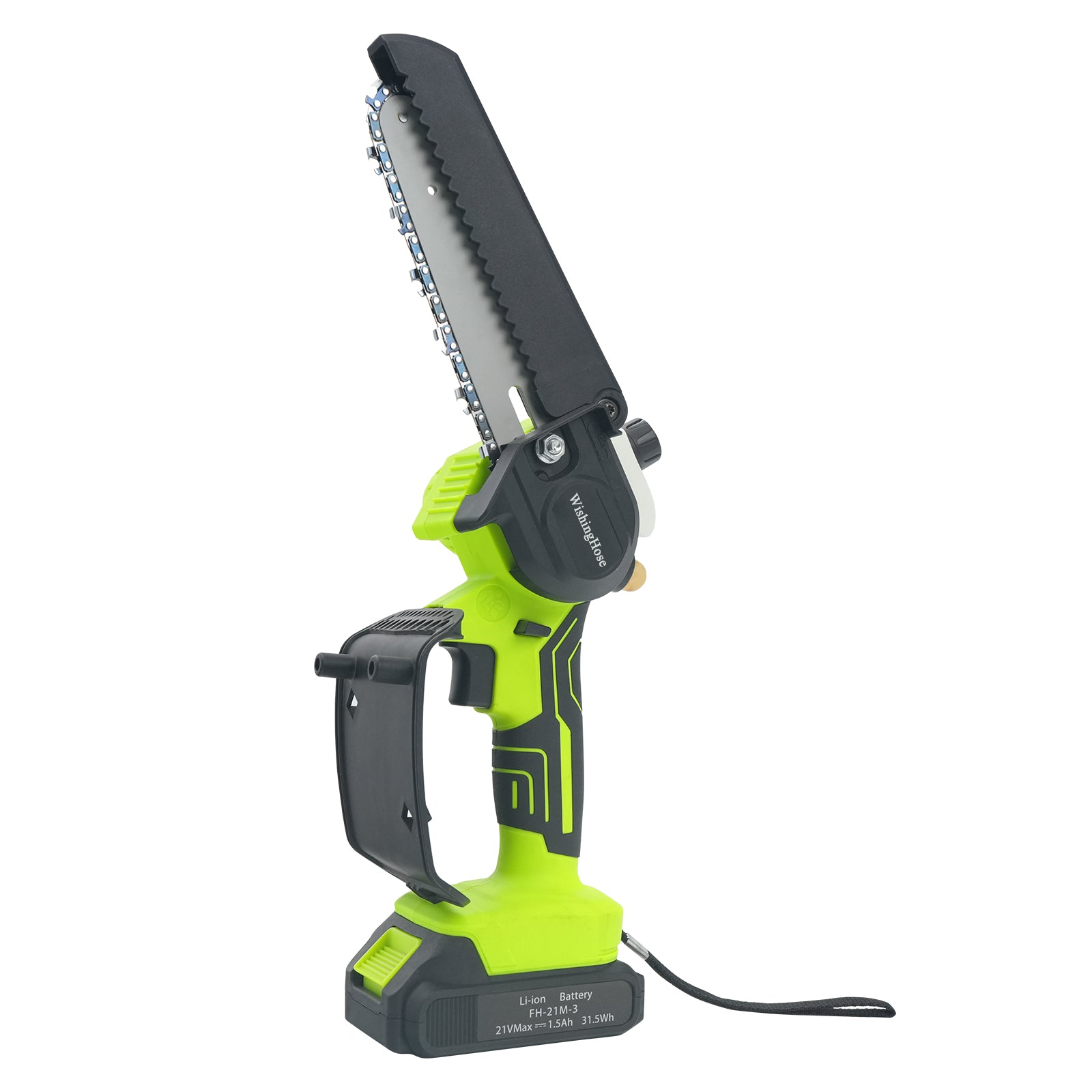 WishingHose 21V Cordless Mini Chainsaw, 21V Battery Powered, Portable Chainsaw for Tree Pruning and Wood Cutting