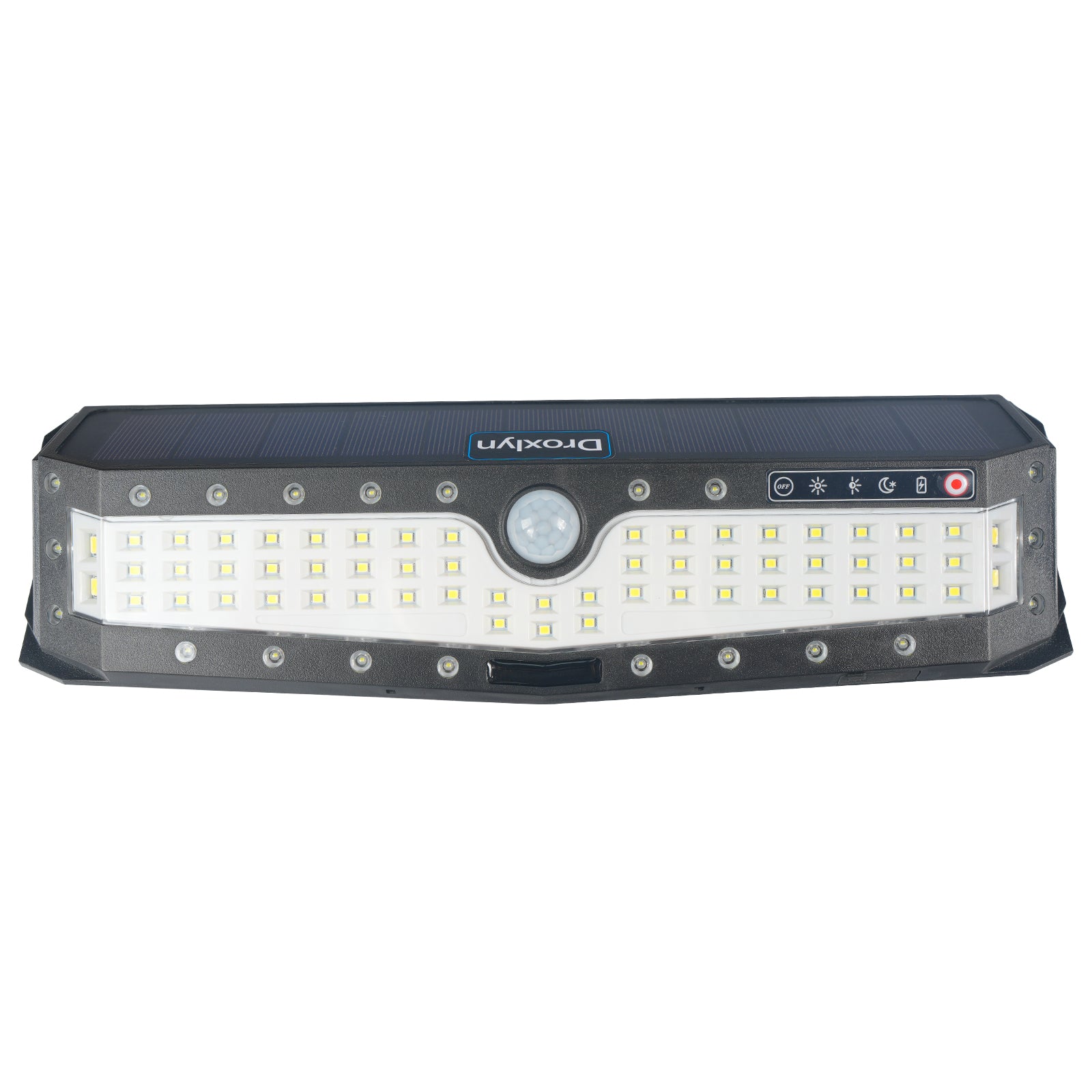 Droxlyn Solar Outdoor Motion Sensor Lights, Waterproof LED Solar Wall Lights 3 Modes Security Lamp for Yard Patio Garden Fence