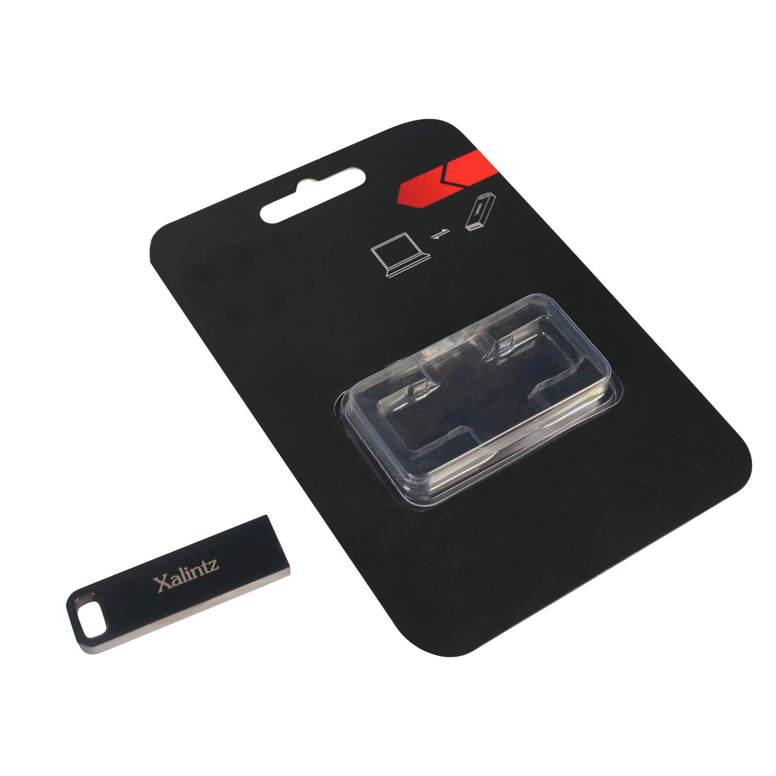 Xalintz 16GB USB Flash Drive Plug-and-Stay (Micro Design), Compatible with Laptops, Tablets, and Smart TVs