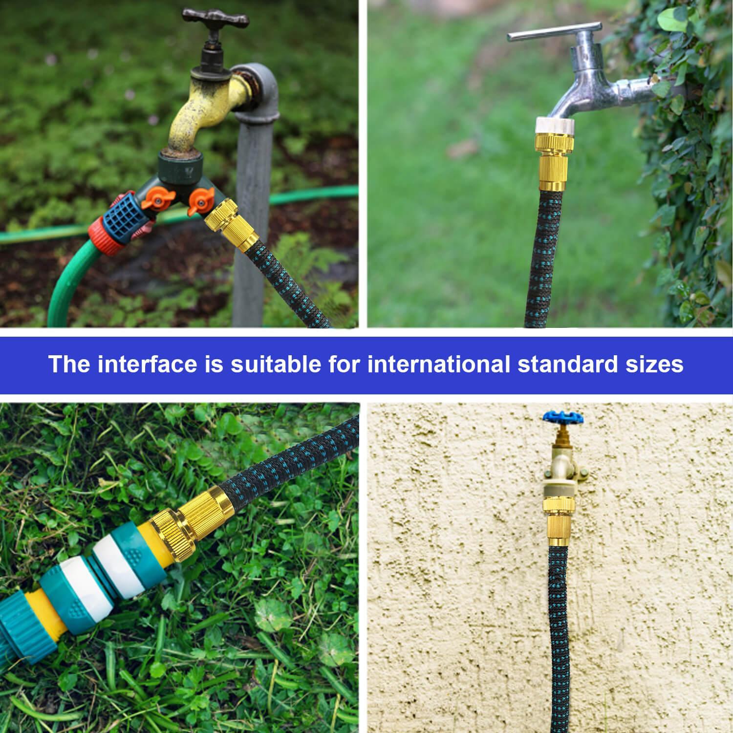 GardenJoy Expandable Garden Hose 50ft with 7 Function Spray Nozzle - Gardenjoy
