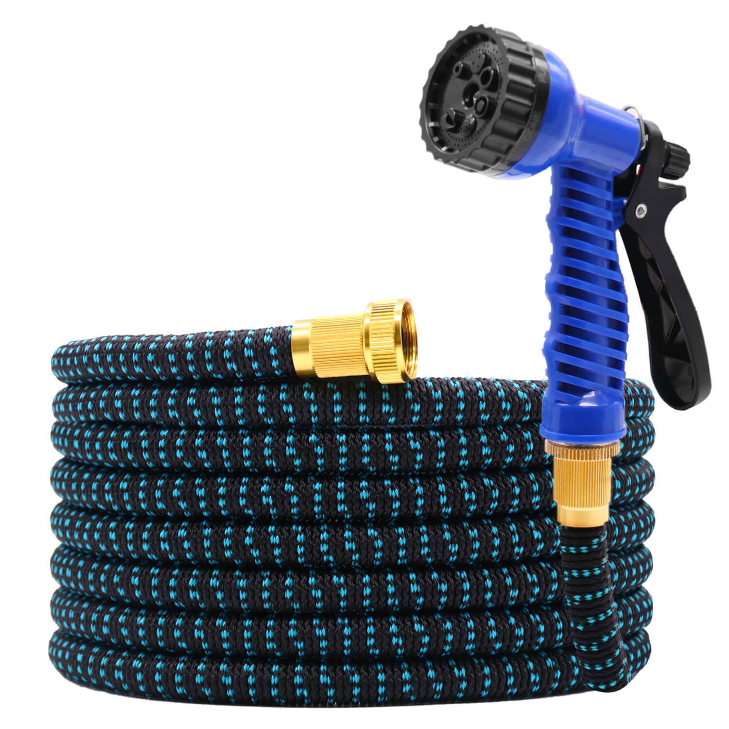 7 garden spray GardenJoy Expandable Garden Hose 50ft with 7 Function Spray Nozzle
