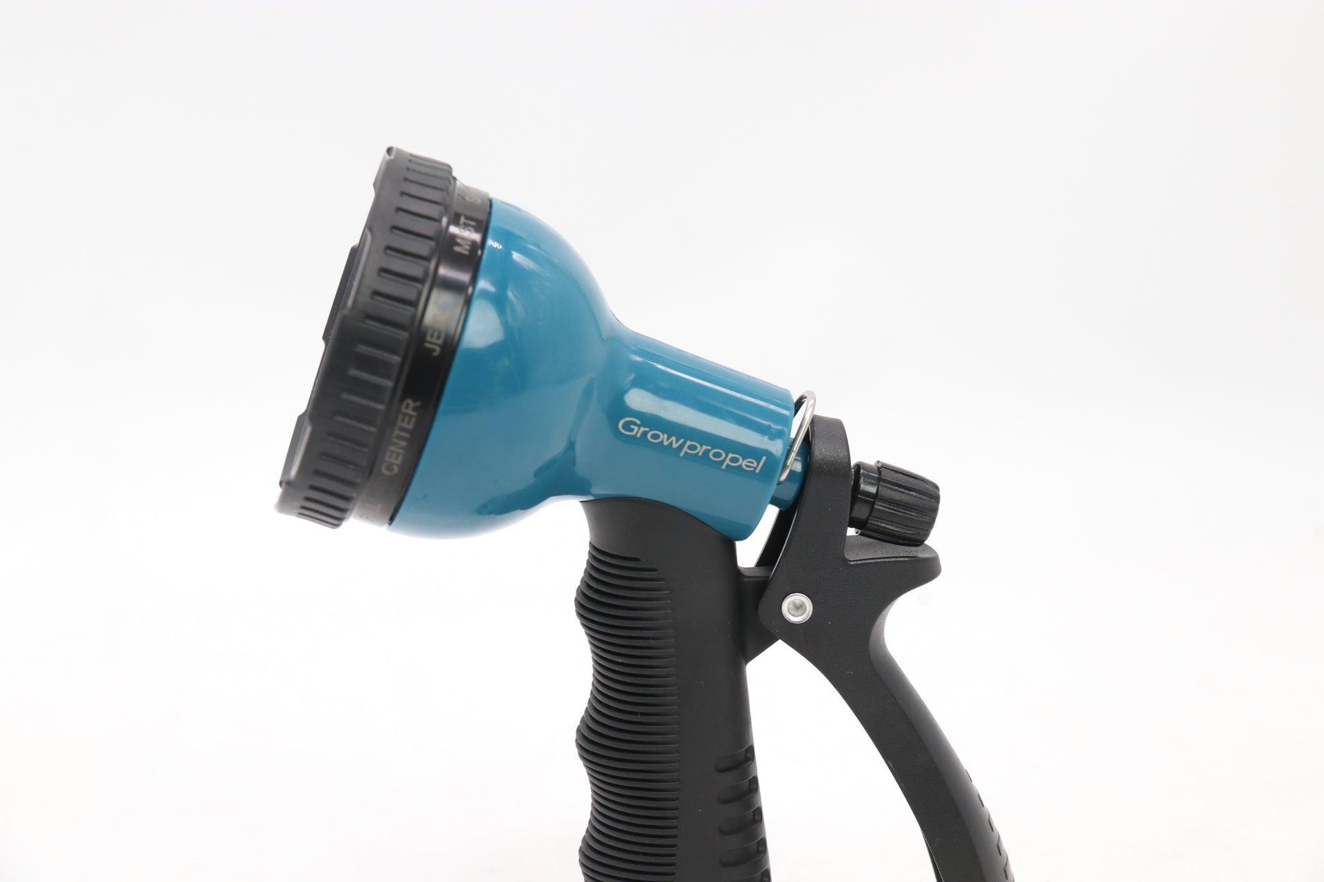 GROWPROPEL Multi-Function Garden Hose Nozzle - Powerful Water Flow & Adjustable Spray Patterns for Versatile Cleaning and Irrigation BLUE - Gardenjoy