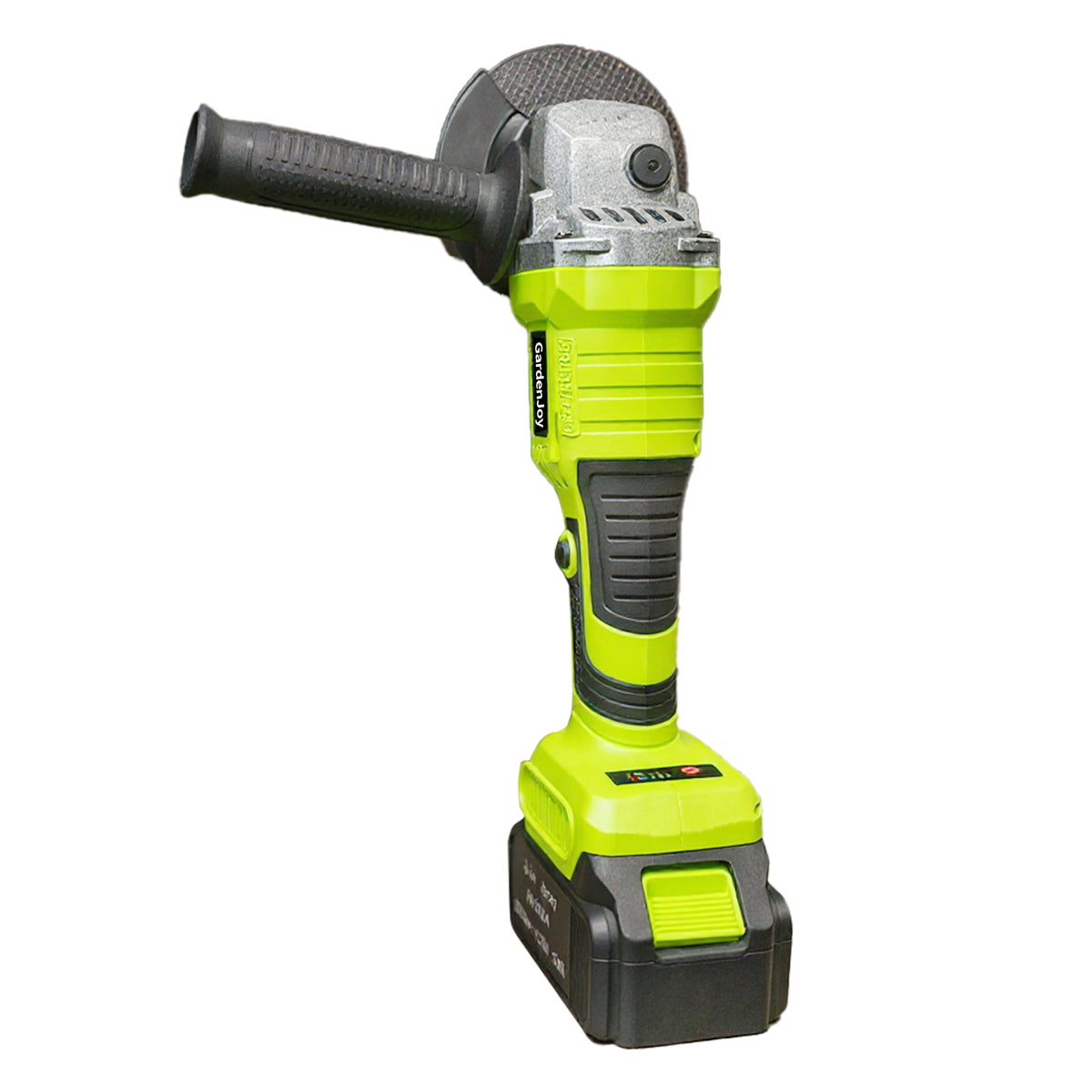 GardenJoy 21V Cordless Angle Grinder Kit, Brushless Motor, Cutting & Grinding Tool with Battery and Charger