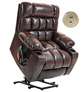 Discover the Comfort You Deserve: Dual-Motor Leather Recliner Designed for Seniors