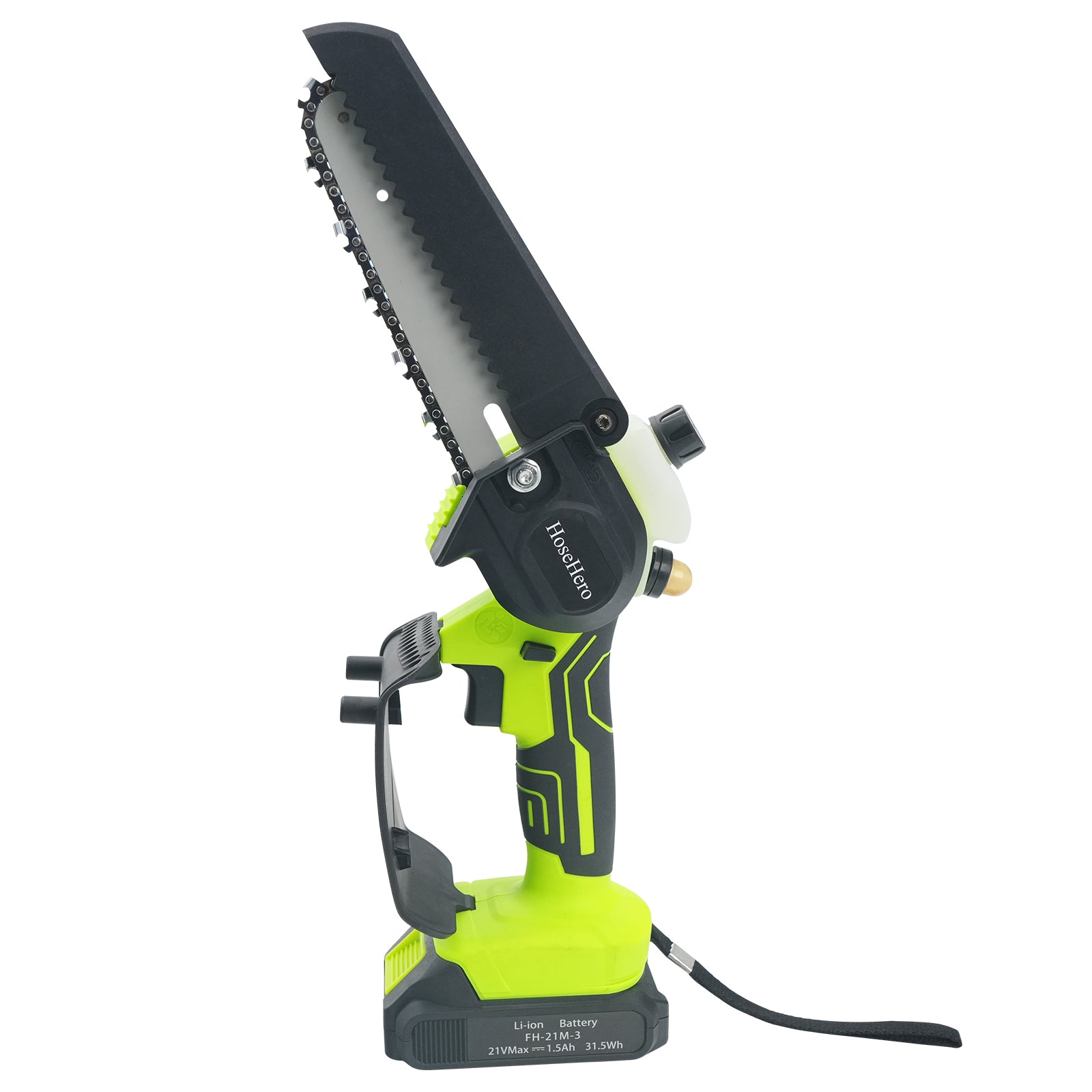 HoseHero 21V Cordless Mini Chainsaw, 21V Battery Powered, Portable Chainsaw for Tree Pruning and Wood Cutting