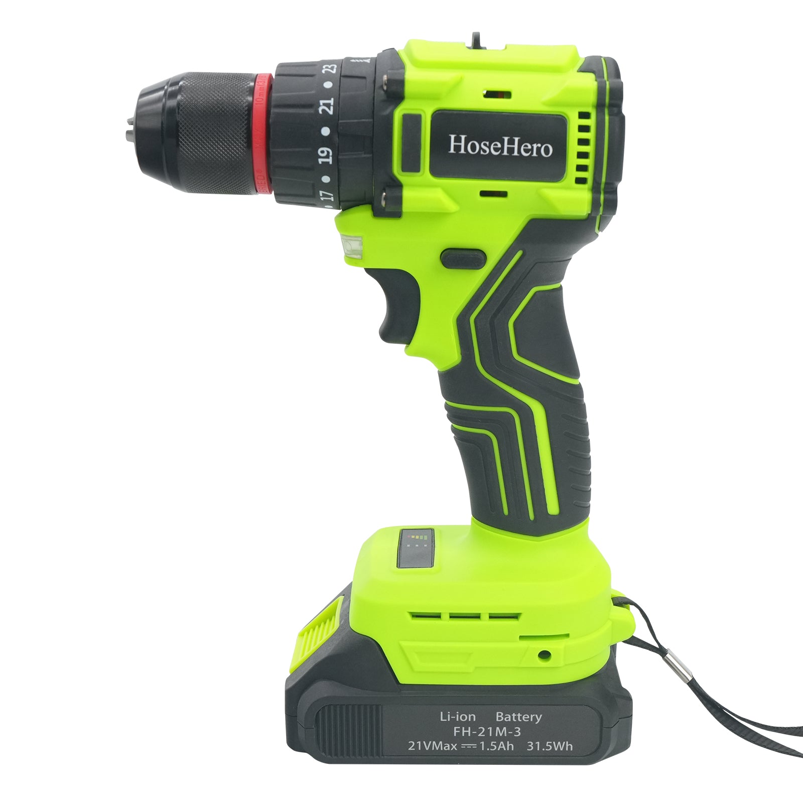 HoseHero 21V cordless drill with brushless motor