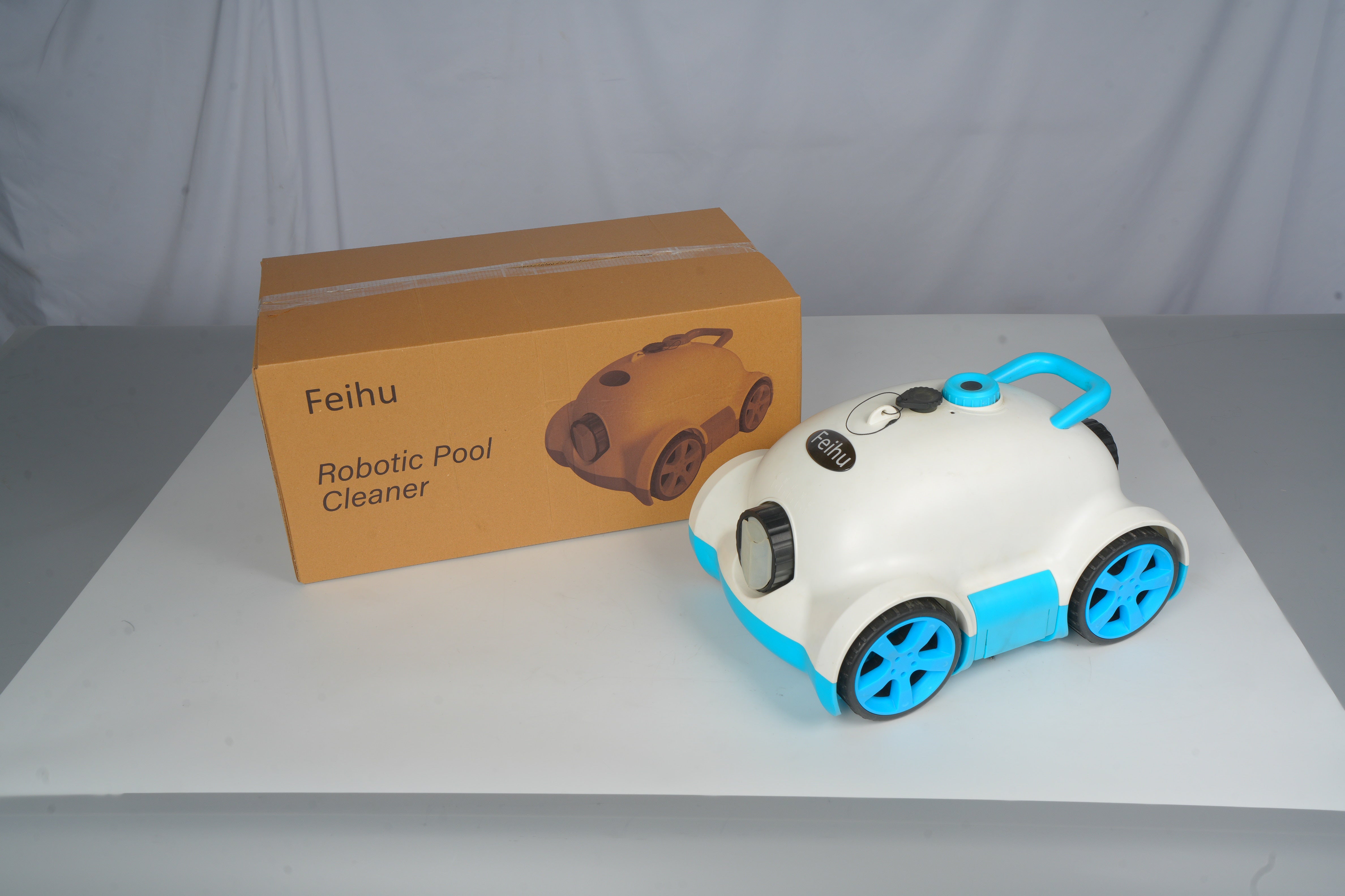 Feihu Cordless Robotic Pool Cleaner – Automatic Pool Vacuum for Effortless Floor Cleaning