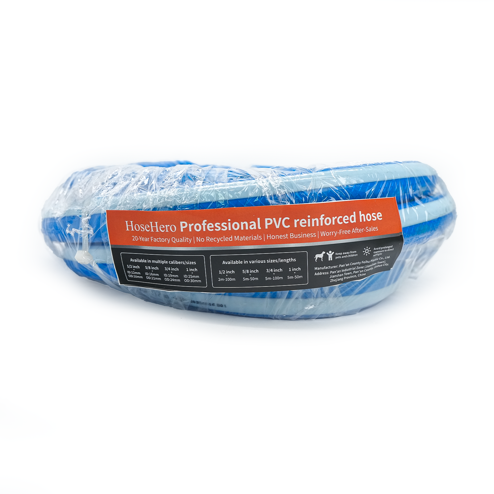 HoseHero Professional PVC reinforced hose - blue