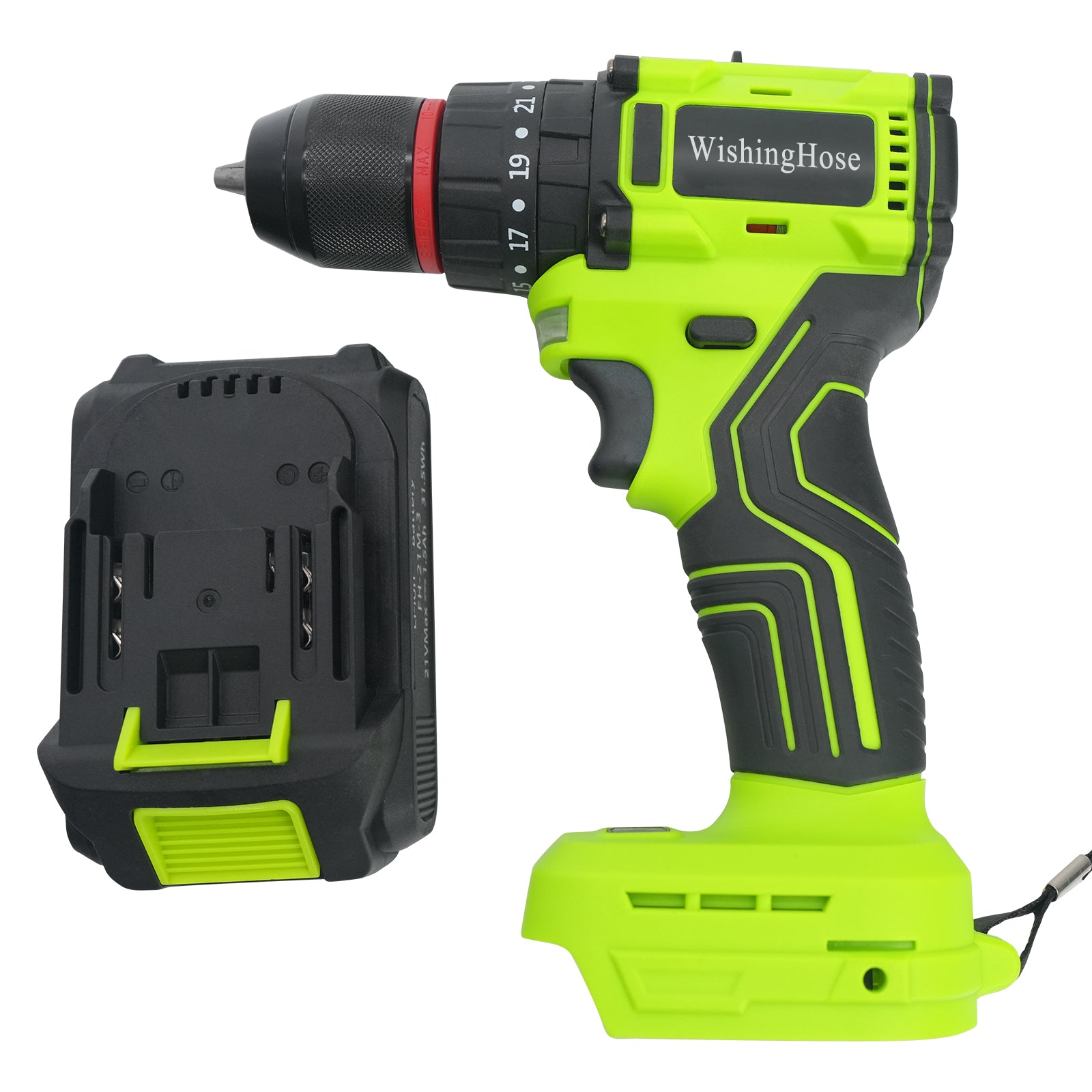 WishingHose 21V cordless drill with brushless motor