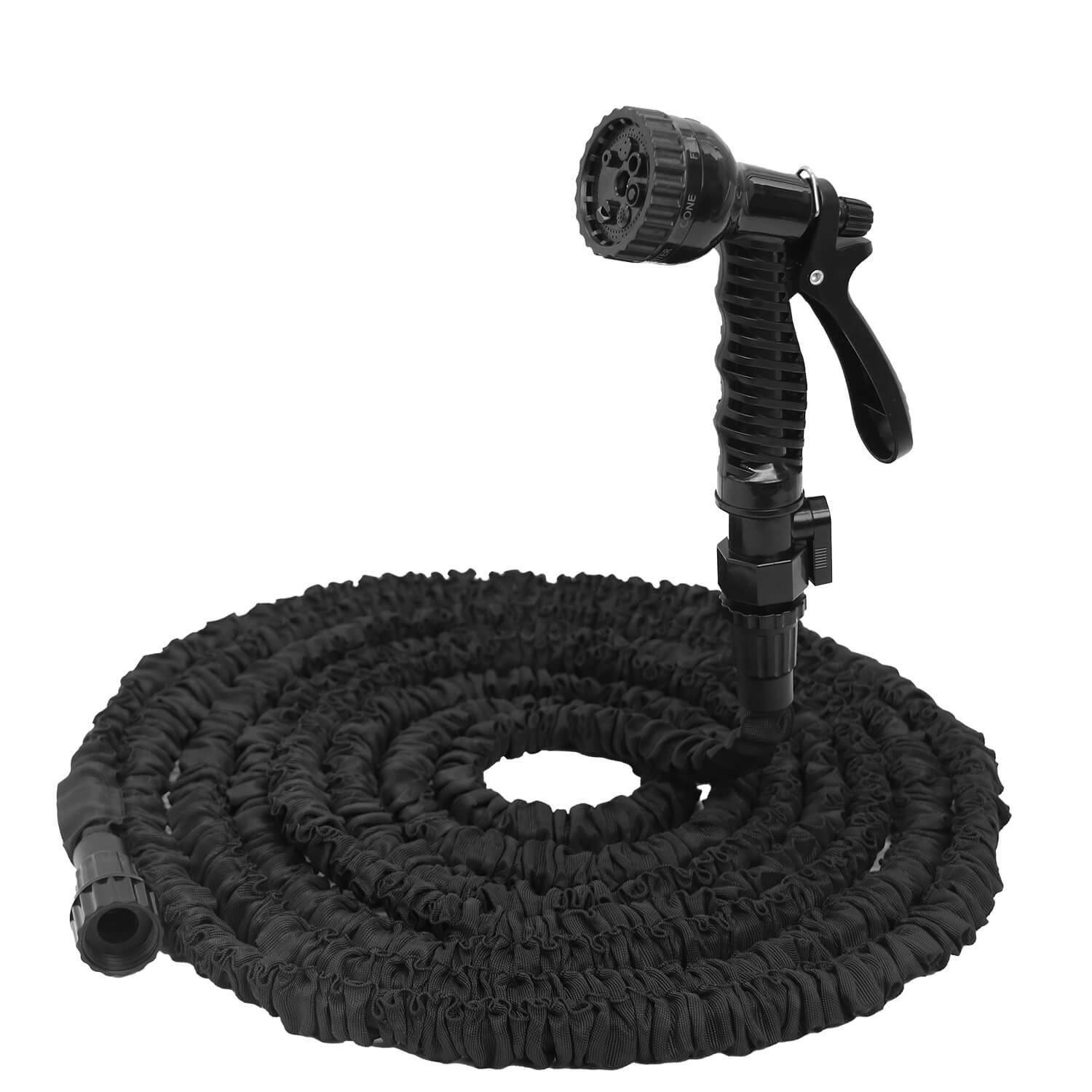 GardenJoy Expandable Water Hose 100ft with 7 Function Spray Nozzle