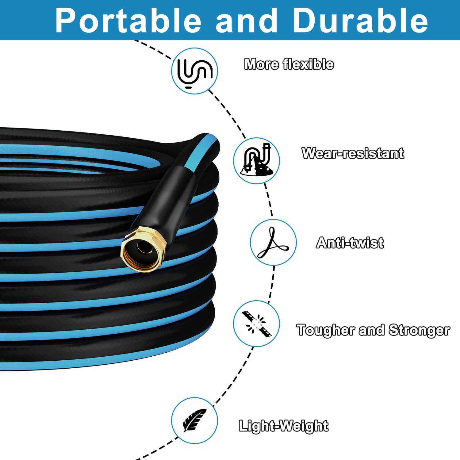 GardenJoy PVC Garden Hose 25ft-100ft